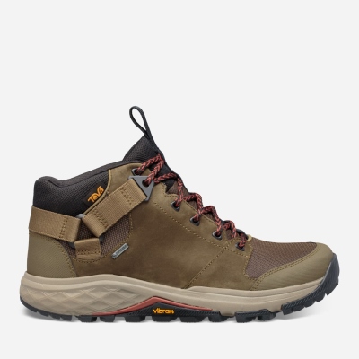 Teva Grandview GTX Men's Dark Olive Boots CA15194 Canada Online